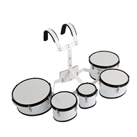 6 8 10 12 13 pouces Support en aluminium Instruments de percussion Contreplaqué Marching Snare Drum Set