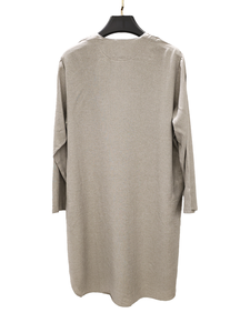<b>Men's</b> Beige <b>Thobe</b> Embroidery Short Sleeve Floor Length Loose Fit Polyester Breathable Summer Prayer Robe Middle East Style - Product Image 6