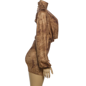 <span class=keywords><strong>Vestiti</strong></span> all'ingrosso delle donne di moda autunno inverno abito a maniche lunghe elegante stampato digitale - Product Image 4