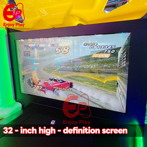 เครื่องเกมอาร์เคดแข่งรถ Outrun จอ LCD 32 นิ้ว โครงโลหะ พร้อมตัวรับธนบัตรและเหรียญ VR รับประกัน 1 ปี สำหรับศูนย์เกม - Product Image 4