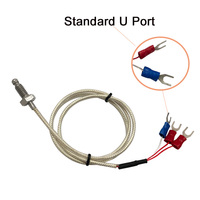 Sensor Suhu Termistor NTC Pt100 Pt1000 Parameter Kustom Berkualitas Tinggi Grosir, Kabel PVC/XLPE Tahan Air Akurasi Tinggi