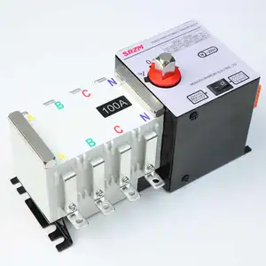 Interruptor de transferencia automática ATS para inversor solarPC grado trifásico 400V ATS distribución industrial con OEM 200a