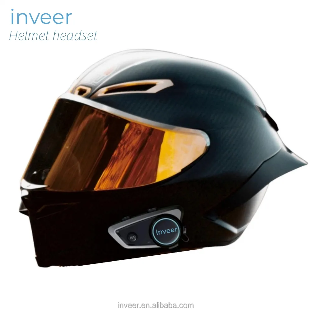 Inveer 1000 metri Bluetooth Duplex citofono per casco accessori per moto citofono cuffia X5 accessori moto
