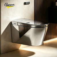 Nouvelle toilette intelligente électrique murale japonaise de luxe 2026 avec télécommande argentée 001