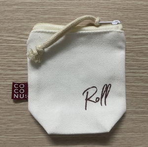 Custom Printed Cotton Zipper Pouch Eco Friendly Reusable Canvas Cosmetic <b>Bag</b> for Promotional Giveaway Packaging and Branding - Product Image 5