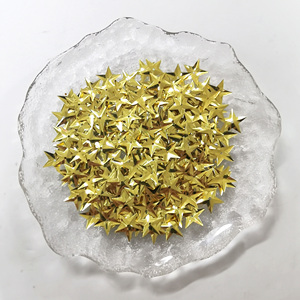Nhà Máy Bán buôn tùy chỉnh-thực hiện 3D vàng sao Sequins vật liệu PVC trong kích cỡ khác nhau và màu sắc cho quần áo & túi trang trí - Product Image 5