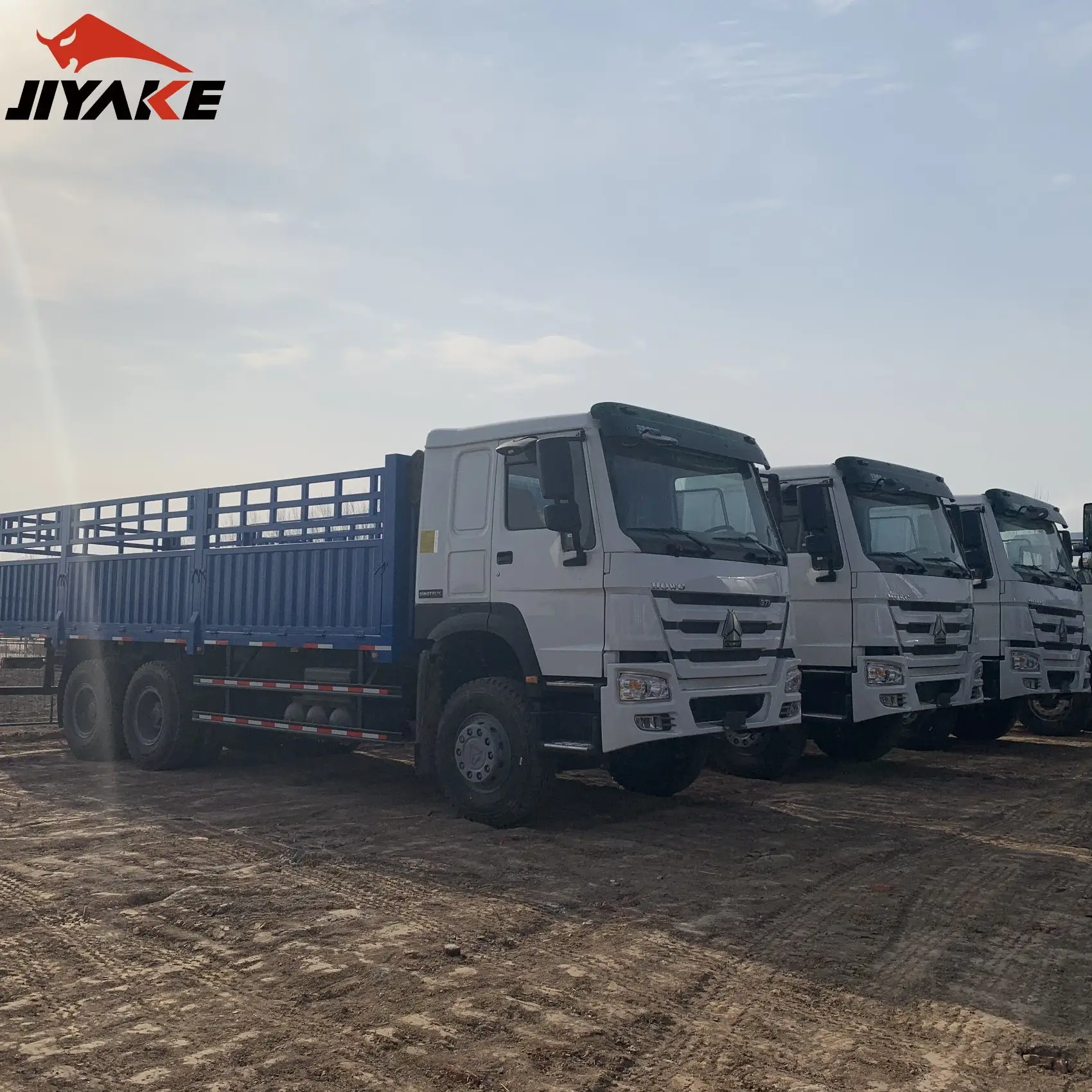 Lage Prijs Gebruikte Sinotruk Howo 6X4 10 Wielers Bestelwagen Vrachtwagen Met Hek