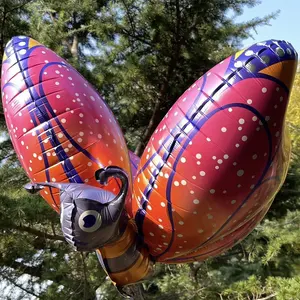 स्वचालित सील पन्नी गुब्बारे सजावट एल्यूमीनियम पन्नी हीलियम सजावट ग्लोबो Dragonfly तितली पशु गुब्बारा