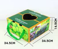 Boîte d'expédition pour fruits et légumes, carton rigide réutilisable à 5 couches, portable