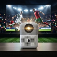Projecteur intelligent Android BYINTEK LOVE U4, échantillon gratuit pour les distributeurs, vente en gros, prise en charge native 1080P, WiFi, mini cinéma, projecteur