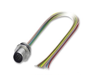 Presse-étoupe Bimed M12 x 1,5 mm fileté 	 Connecteur m12, prise du panneau arrière 	 Câble 18 AWG avec connecteur M12 2 broches - Product Image 5