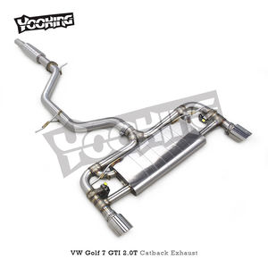 Silencieux d'échappement Catback Valvetronic pour VW <span class=keywords><strong>Golf</strong></span> <span class=keywords><strong>7</strong></span>/MK7 <span class=keywords><strong>GTI</strong></span> 2.0T 2012-2019 Tuyau d'échappement en acier inoxydable - Product Image 2