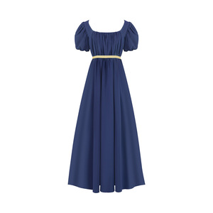 Vestido Retro Regency para Mujer, Vestido Largo Vintage de Gala, Cintura Alta, Estilo Victoriano, Disfraz para Teatro, Fibra de Poliéster - Product Image 5