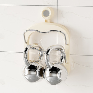 Pot Lid Holder Wall Mounted With Tray Metal Lid Hanging Kitchen Storage Rack Square Shape For Pot Cover And Utensil Organization - Product Image 3