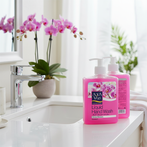 Jabón Líquido para Manos AquaVera con Aroma a Flor de Orquídea 500 ml Fórmula Química SLS - Product Image 2