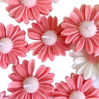 Bougie parfumée à la marguerite en cire mélangée, faite à la main, pour la décoration intérieure, cadeau d'anniversaire, ornement parfumé, souvenir artisanal, vente en gros