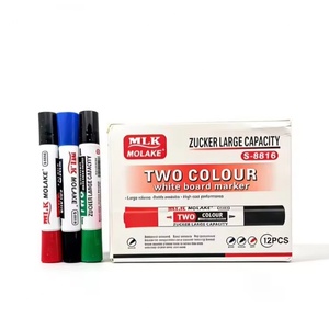 Marcadores de Pizarra Blanca Premium de Gran Capacidad, 2026, Mejor Oferta, para una Escritura y Borrado sin Esfuerzo, con Punta Doble Redonda, para la Escuela - Product Image 1