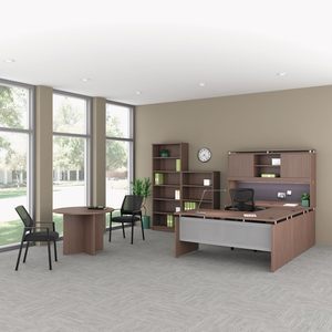 Buffet moderne en noyer Alera ALE Série Sedina avec portes coulissantes 66w X 15d X 42 1/2h en bois - Product Image 2