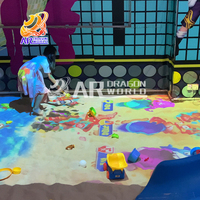 Projecteur virtuel jeu ar éducation 3d intérieur aire de jeu plage sable projection magique interactive 3d sol et mur