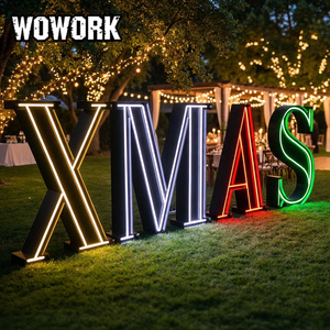 WOWORK Miroir infini décoratif <span class=keywords><strong>à</strong></span> LED de 4 pieds et 5 pieds, grands chiffres lumineux 2026, signe infini pour anniversaire, scène, mariage, fête, événement - Product Image 6