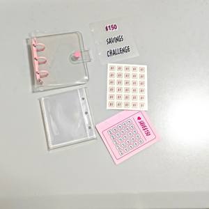 Tantangan penghematan $1000 <span class=keywords><strong>Binder</strong></span> cincin PVC bening <span class=keywords><strong>Binder</strong></span> uang <span class=keywords><strong>Binder</strong></span> kustom <span class=keywords><strong>3</strong></span> cincin Pvc tantangan hemat <span class=keywords><strong>Mini</strong></span> - Product Image 5