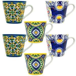 Set di 6 Design semplice 200ml/280ml tazze di caffè colorato sublimazione stampato sensibile al calore fornito con coperchi - Product Image 1