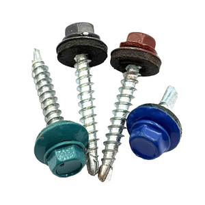 #12X2-1/<span class=keywords><strong>2</strong></span> "TORNILLOS PARA TECHO DE METAL <span class=keywords><strong>Tornillo</strong></span> autorroscante de cabeza hexagonal de color con arandela EPDM - Product Image 1