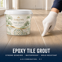 Adhésif-colle pour carrelage céramique et porcelaine à forte adhérence, pâte de jointoiement facile à appliquer pour sols, coulis époxy