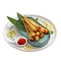 Bâtonnets de crevettes panés pré-frits surgelés, produits semi-finis croustillants à base de fruits de mer, approvisionnement en gros