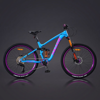 Vélo de montagne pour adultes à suspension intégrale de 29 pouces, freins à disque hydrauliques Shimano, confortable, prix d'usine, livraison rapide