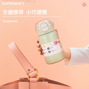 Double Drink Stainless Steel Water Bottle 316 Vacuum Insulated Portable With Straw And Direct Drink Lid For Students School Use - Product Image 3