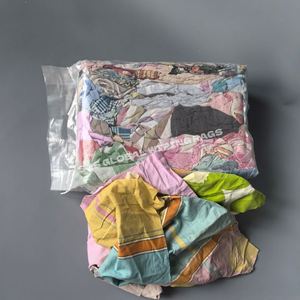 Trapos de Limpieza Reciclados de Algodón 100% de 1 kg, de Colores Mezclados, para Uso Industrial Marino - Product Image 1