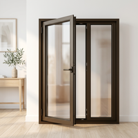 Fenêtre coulissante résidentielle anti-effraction et étanche avec moustiquaire, en aluminium, pour remplacement de fenêtre horizontale coulissante pour maisons