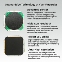 Módulo de Sensor de Huella Dactilar Capacitivo Semiconductor Ultrafino S80ST 6μA en Modo de Espera, Bajo Consumo para Cerraduras de Cajones con Batería