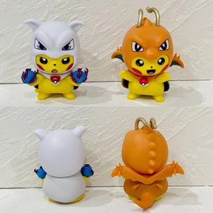 โมเดลตัวการ์ตูนน่ารักสำหรับคอสเพลย์อนิเมะ pokemones pikachus 6ชิ้น/เซ็ต - Product Image 2