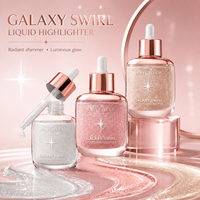 En stock – Illuminateur liquide Galaxy Swirl effet scintillant – Prix de gros – Fourniture en vrac – Maquillage visage et corps – Enlumineur liquide – OEM ODM