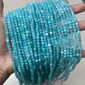 Perles de pierres précieuses <span class=keywords><strong>semi</strong></span>-précieuses rondes de 4 mm, petites, bon marché, directement de l'usine, pour la fabrication de bijoux DIY - Product Image 1