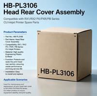 Ensemble de couvercles arrière HB-PL3106 compatible avec les imprimantes à jet d'encre CIJ de la série RX1/RX2 PX/PXR/PB, pièces détachées