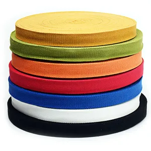 Factory Price Custom Polyester Cotton Colors Webbing 25mm