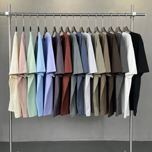 하이 퀄리티 단색 면 Sorona 혼합 245G 시원한 감각 항균 빠른 건조 자외선 차단제 티셔츠 - Product Image 1