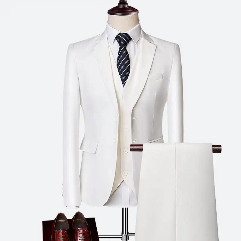 2 pieces and 3 pieces Men Suits Slim Fit Suit Black Wedding Suit Blazer Jacket