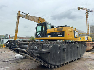 รถขุดสะเทินน้ำสะเทินบก CAT 330D มือสอง แขนยาว 18 เมตร 270 แรงม้า เครื่องยนต์ CAT C9 พร้อมทุ่นลอยน้ำ สำหรับขุดลอกในพื้นที่ลุ่มน้ำ มีสินค้าในสต็อก - Product Image 3