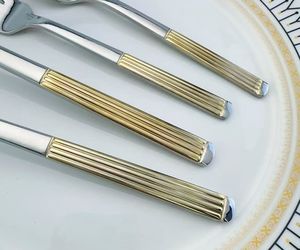 Gift <span class=keywords><strong>Set</strong></span> Talheres Talheres <span class=keywords><strong>Set</strong></span> Colheres e Garfos <span class=keywords><strong>Set</strong></span> Talheres Ouro Talheres Talheres para Casa - Product Image 6