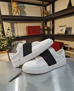 <span class=keywords><strong>Scarpe</strong></span> Casual da <span class=keywords><strong>Uomo</strong></span> in Pelle Bianche e <span class=keywords><strong>Nere</strong></span> con Rivetti, Comode, Allacciate, Basse, Traspiranti per Camminata Quotidiana - Product Image 6
