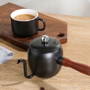 Kingze Outils de café <span class=keywords><strong>Barista</strong></span> de luxe Théière en acier inoxydable Bouilloire à col de cygne Ustensiles de cafetière pour café - Product Image 6