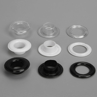 Oeillets en plastique de 4/5,5/7/8/10/12/14/16 mm, boucle de boîte à chaussures, boucle de trou en plastique, boucle d'inspection, rivet en nylon, rivets en cuir, boutons