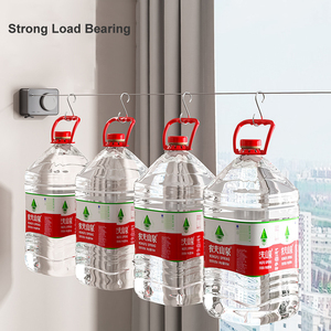 Paquete de secado de polea de acero inoxidable, cuerda portátil extensible montada en la pared, <span class=keywords><strong>tendedero</strong></span> retráctil para exteriores - Product Image 6
