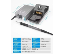 Station de Soudage OSS T12-X PLUS Fer à Souder Électronique avec Pointes T12 pour Réparation de Cartes PCB et Outils de Réparation de Soudure de Carte Téléphonique