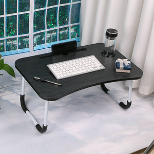 Cama y mesa integradas Escritorio de computadora portátil perezoso plegable simple para el hogar Dormitorio Puesto de computadora pequeño - Product Image 5