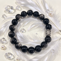 Bracelets unisexes à la mode, perles faites à la main, bracelet tendance en obsidienne 5A, bracelet en pierres naturelles DIY, pour cadeau, usage quotidien, bijoux